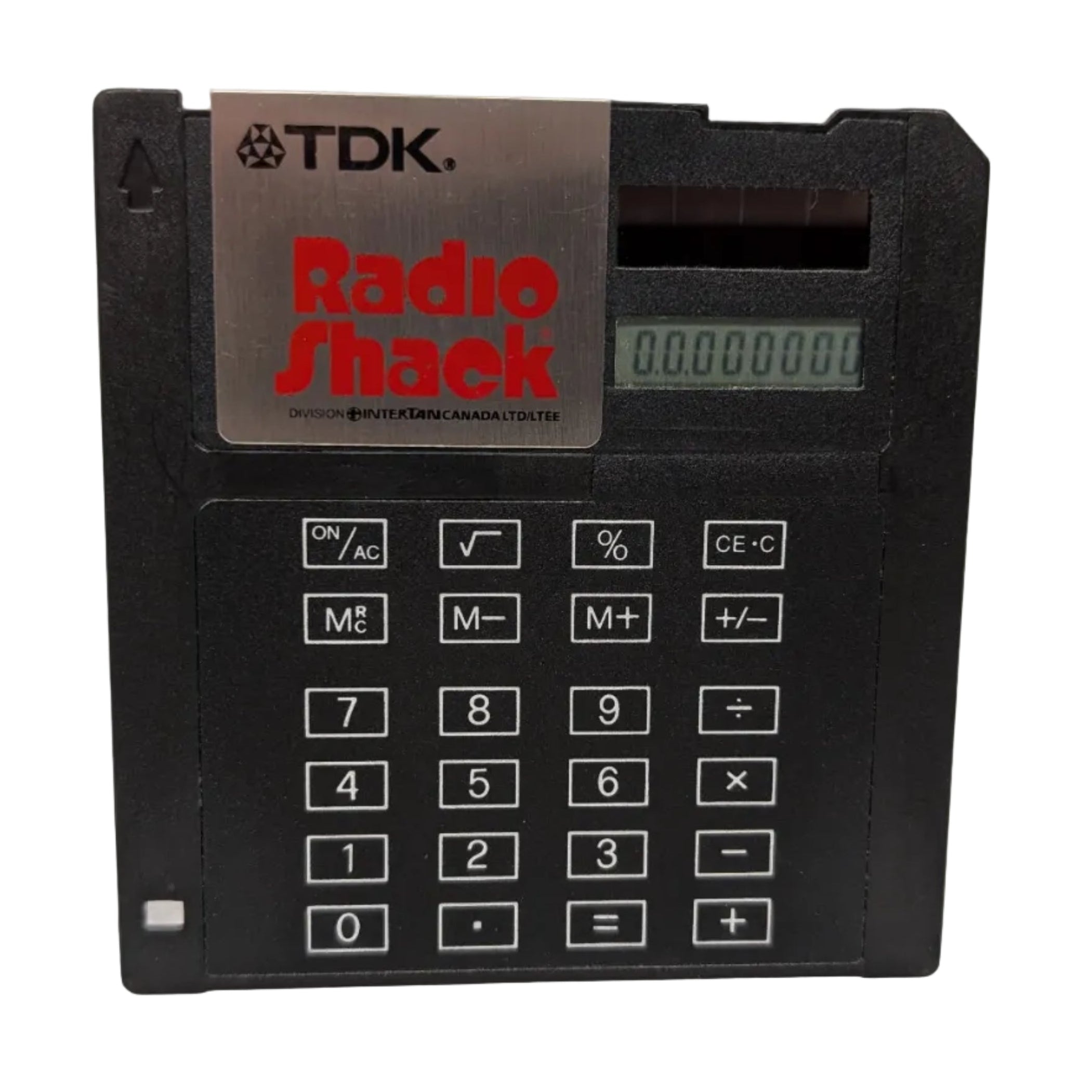 Vintage TDK Radio Shack Floppy Disc Calculator
