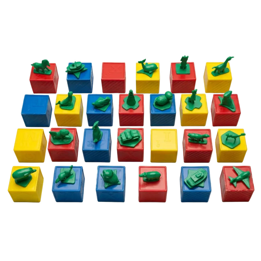 Vintage Tupperware Toys Alphabet Blocks