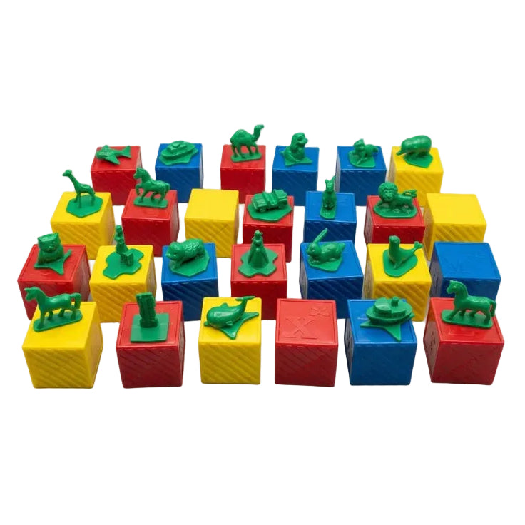 Vintage Tupperware Toys Alphabet Blocks