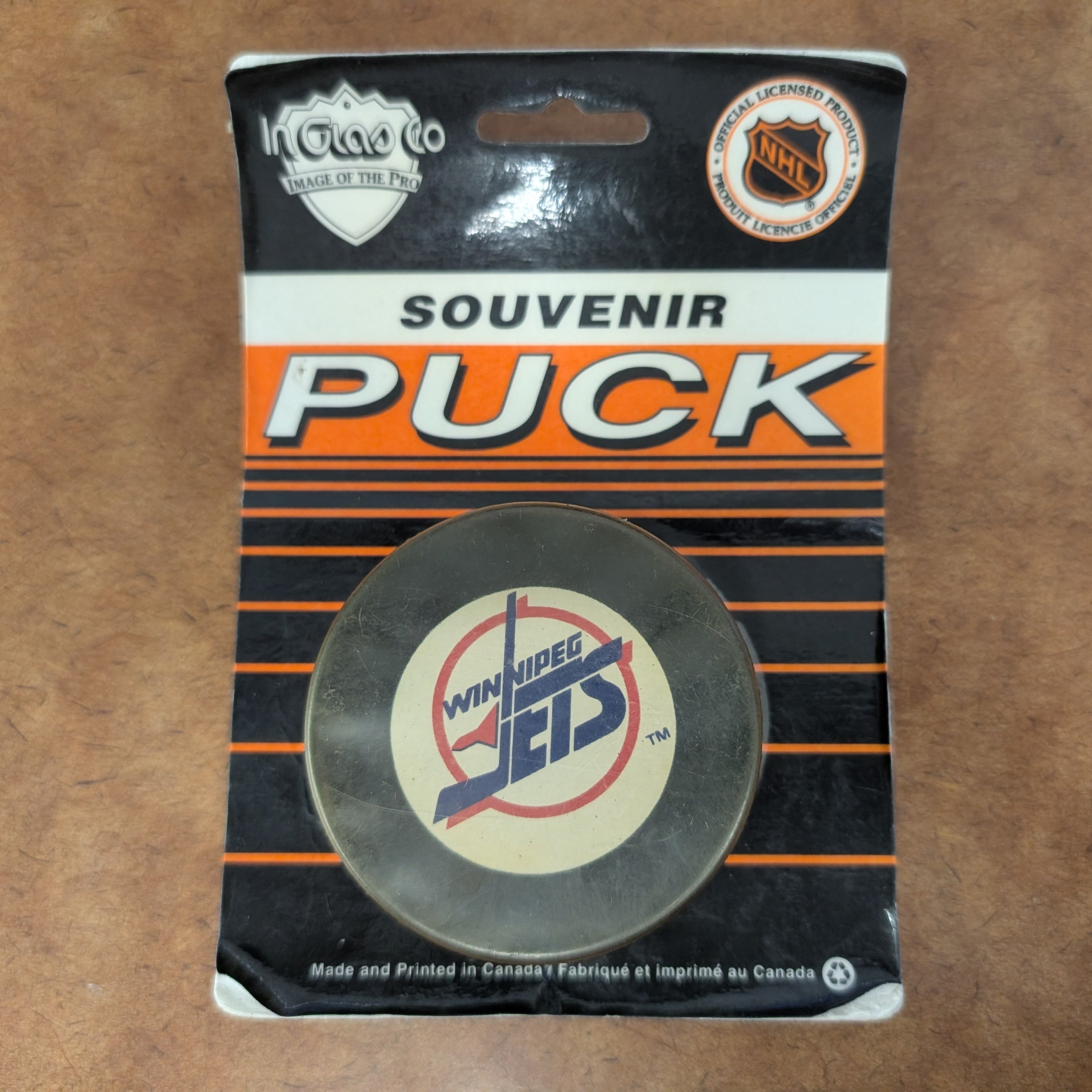 Vintage Winnipeg Jets Souvenir Puck