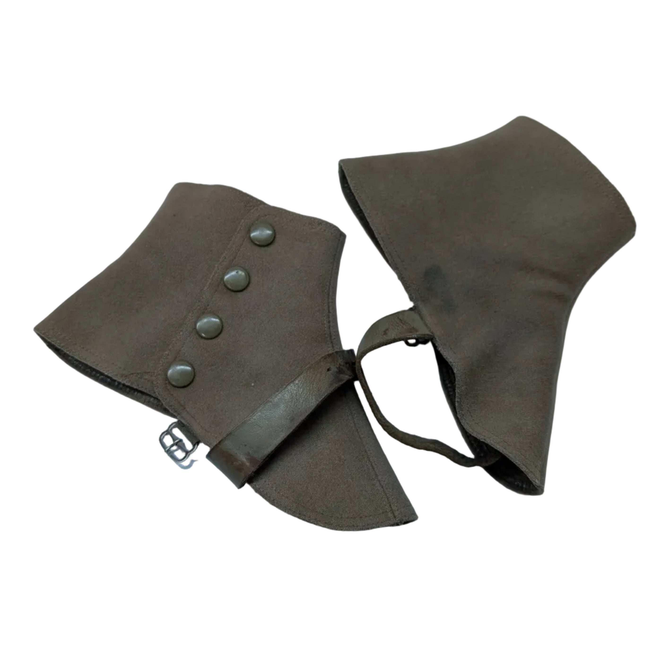 Vintage Wool Felt Snap Spats