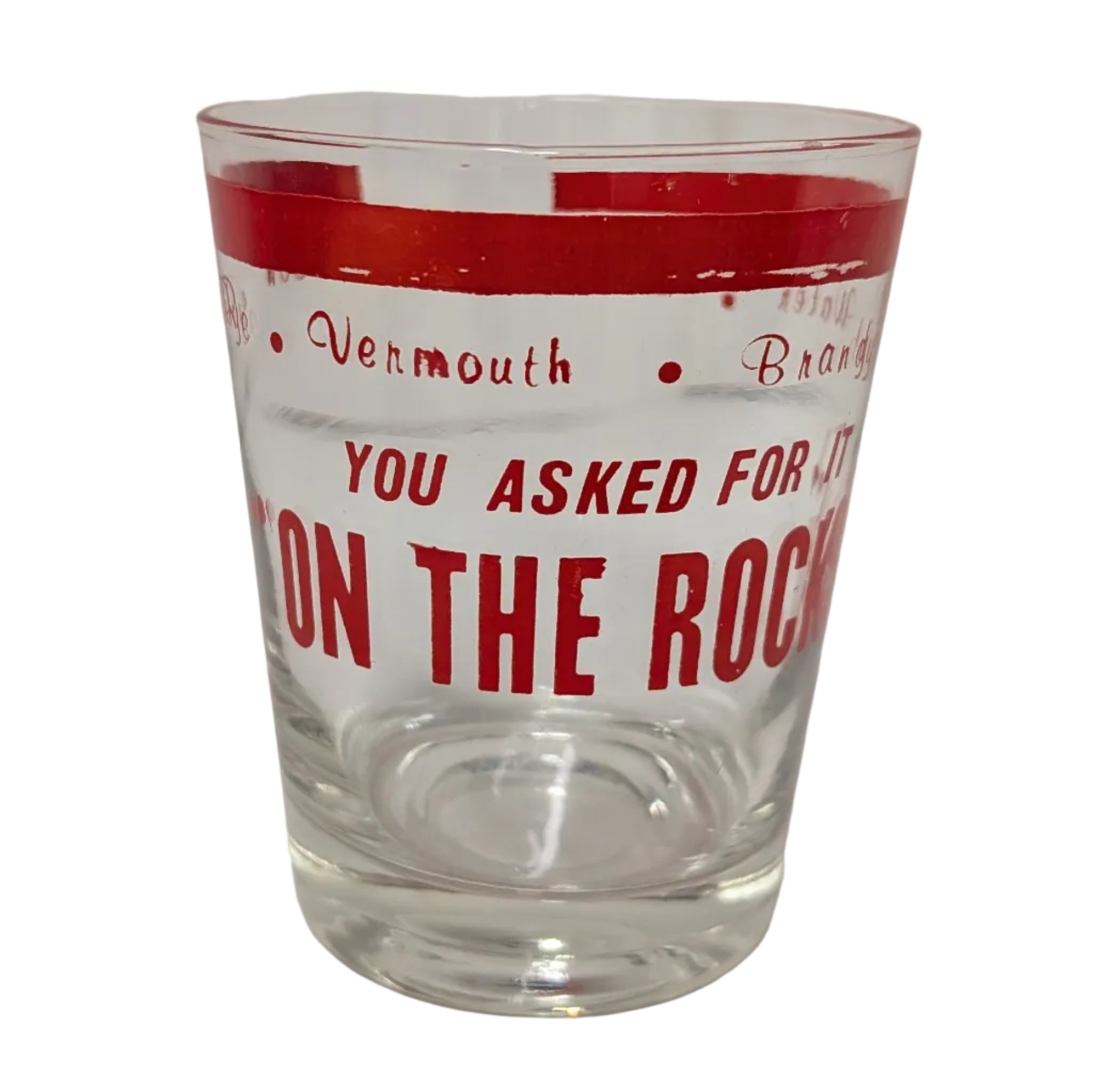 Vintage "You Asked for It — On the Rocks!" Tumbler
