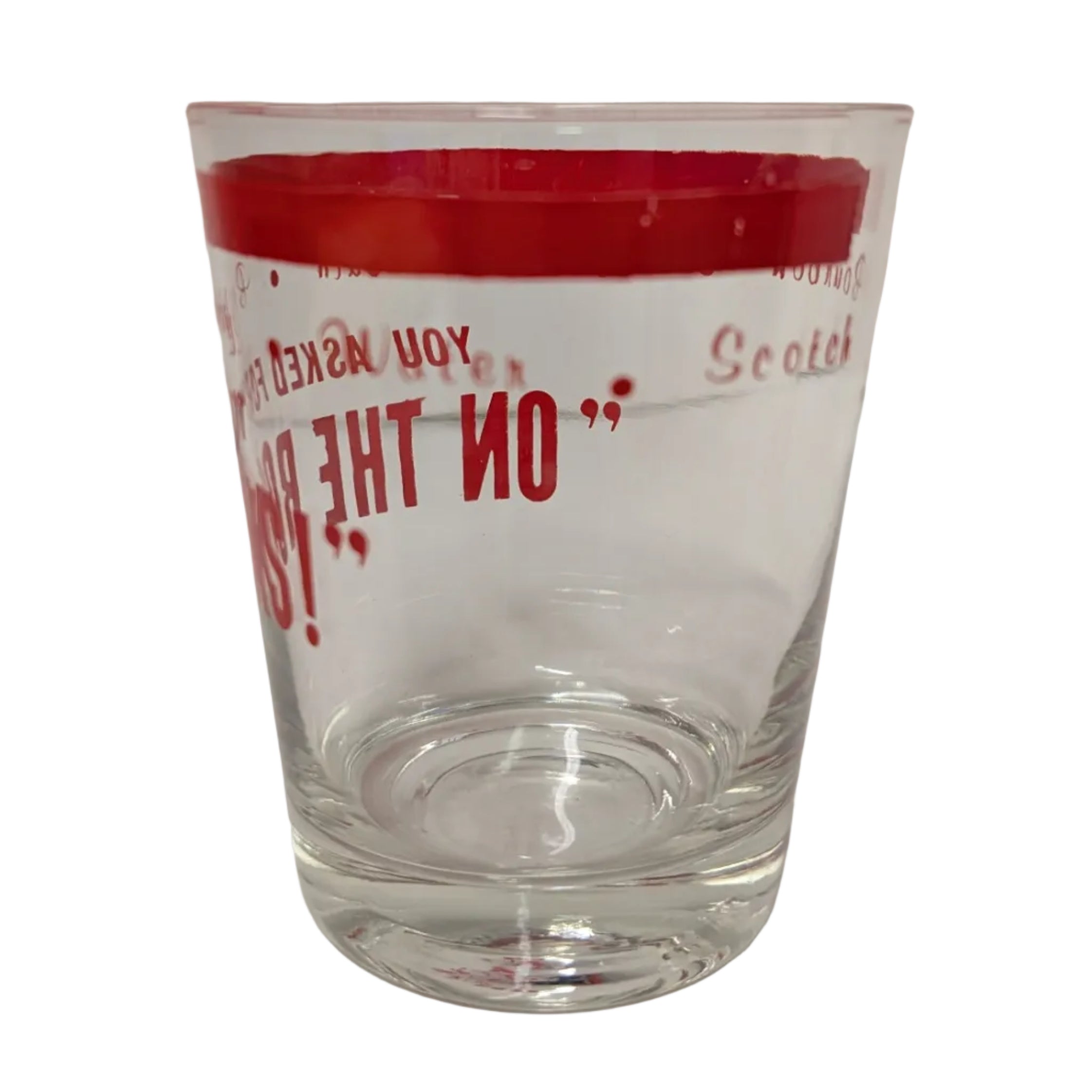 Vintage "You Asked for It — On the Rocks!" Tumbler