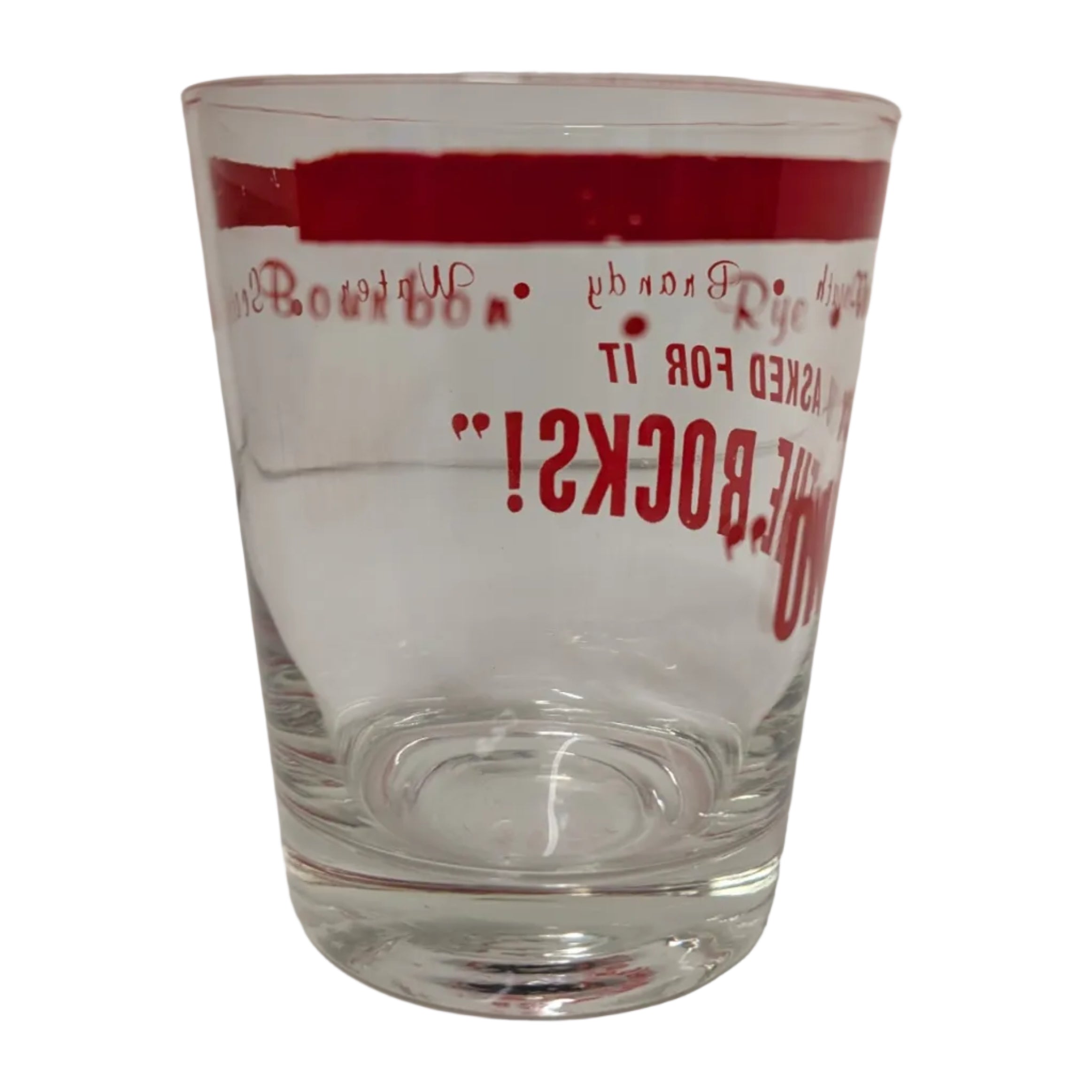 Vintage "You Asked for It — On the Rocks!" Tumbler