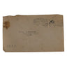 WW1 Envelope with Map Fragment