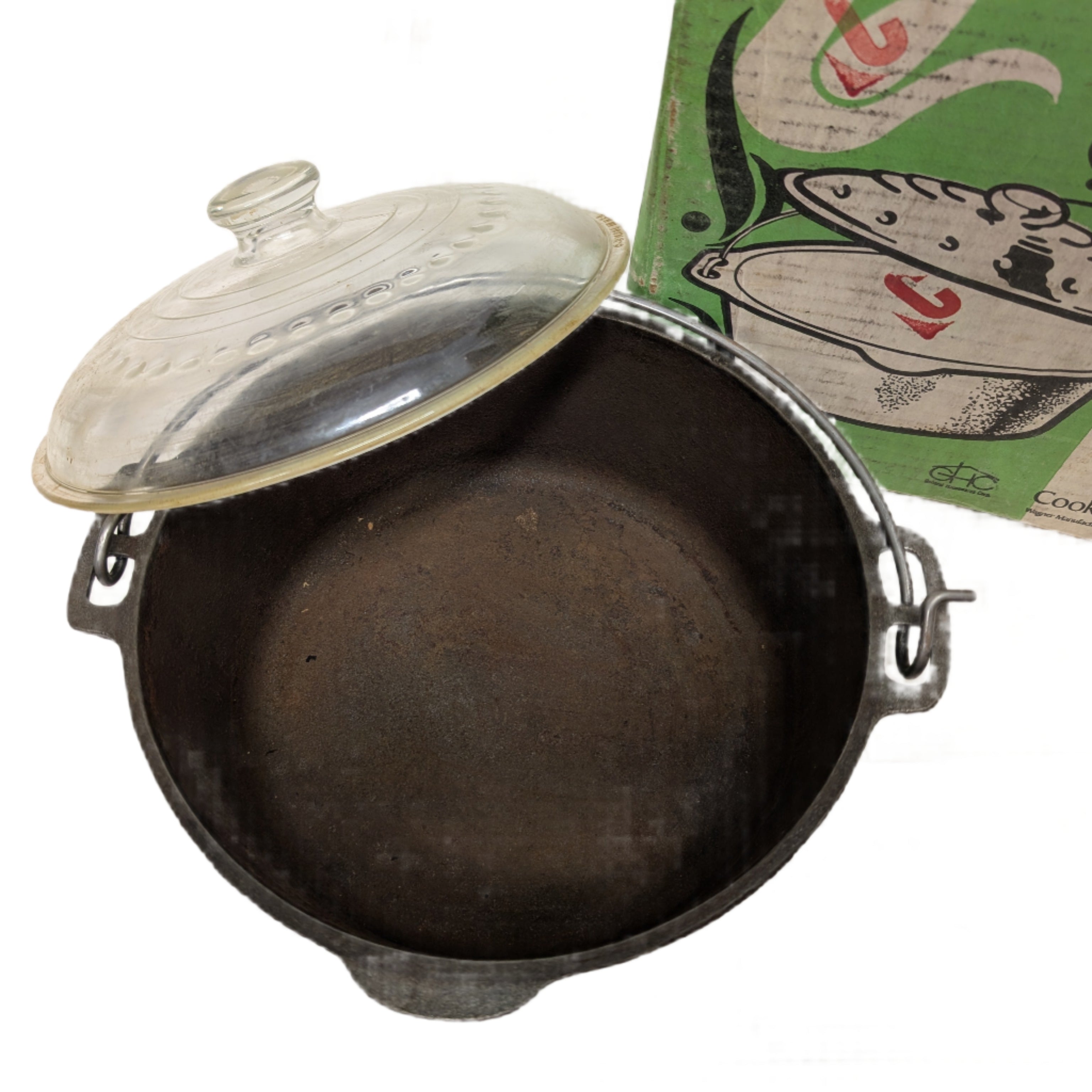 Wagner Dutch Oven with Self-Basting Glass Cover pic2