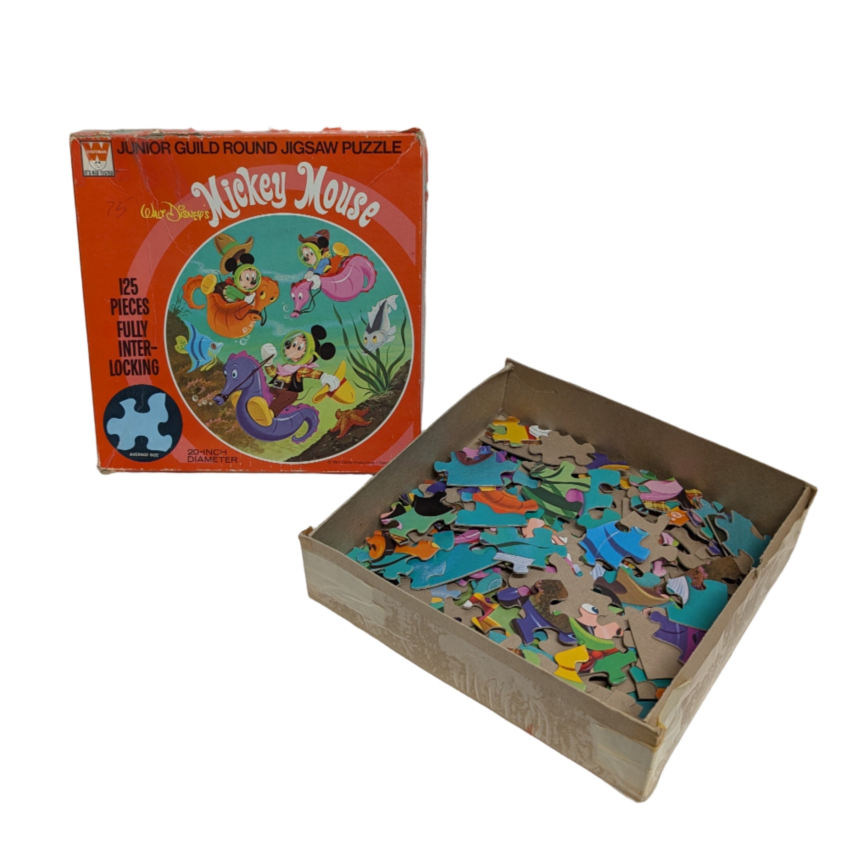 Walt Disney's Mickey Mouse Junior Guild Round Jigsaw Puzzle