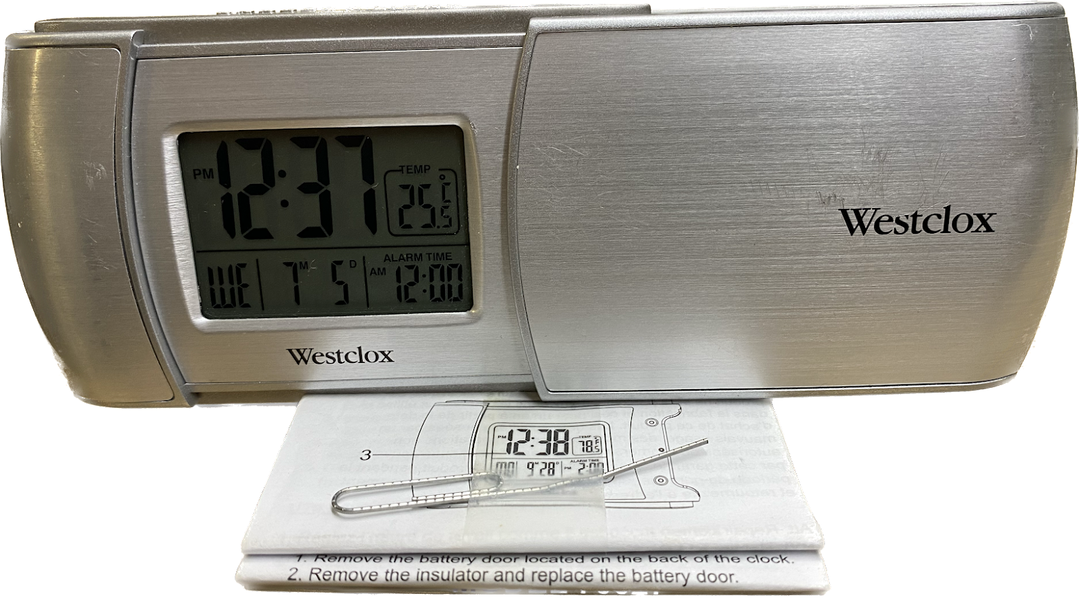 Westclox LCD Travel Alarm Clock 70027