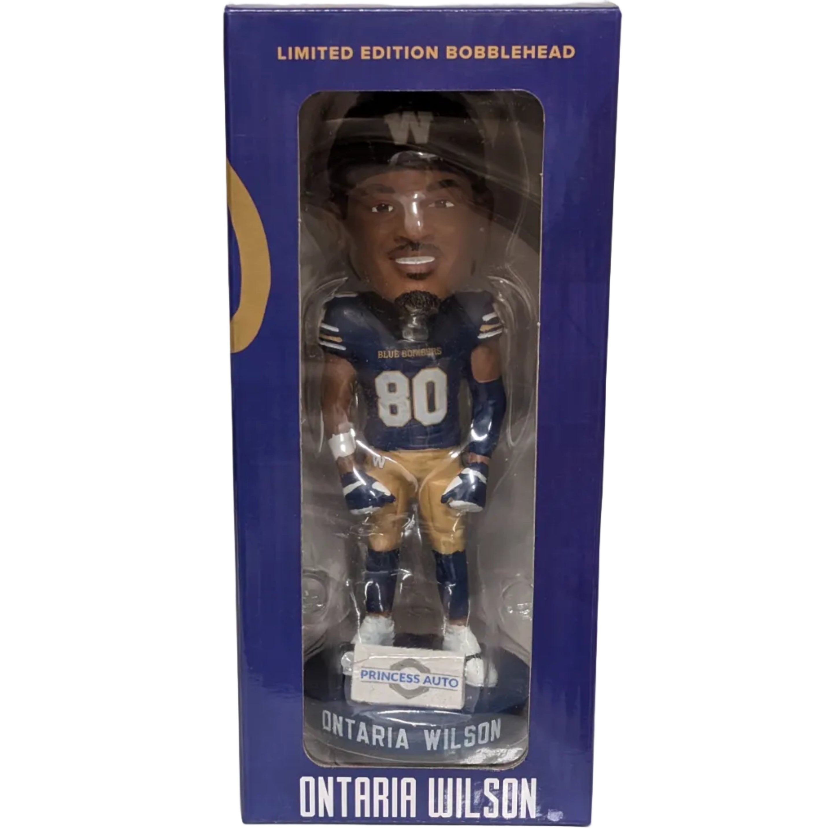 Winnipeg Blue Bombers Ontaria Wilson #80 Bobblehead