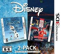 Jeu Nintendo 3DS : Pack de 2 La Reine des Neiges et Big Hero 6 Disney
