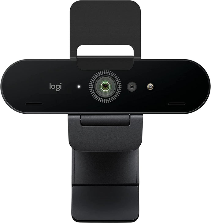 Webcam Logitech Brio 4K Pro, appels vidéo Ultra 4K HD, micro antibruit, correction automatique de la lumière HD, large champ de vision, fonctionne avec Microsoft Teams, Zoom, Google Voice, PC/Mac/ordinateur portable/Macbook/tablette