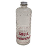 vintage glass shell furniture polish bottle