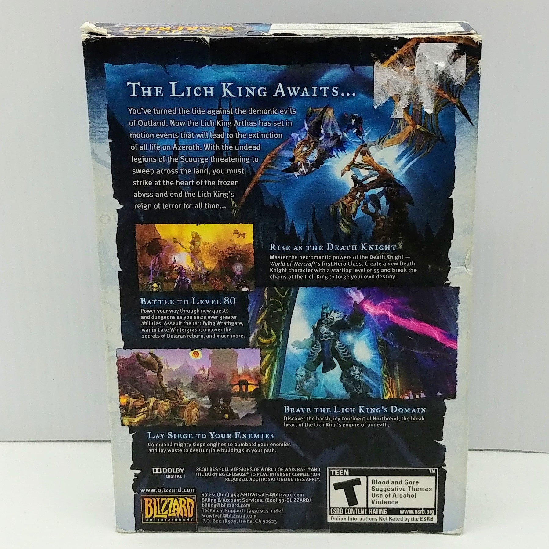 PC Game: World of Warcraft Wrath of the Lich King Expansion Set