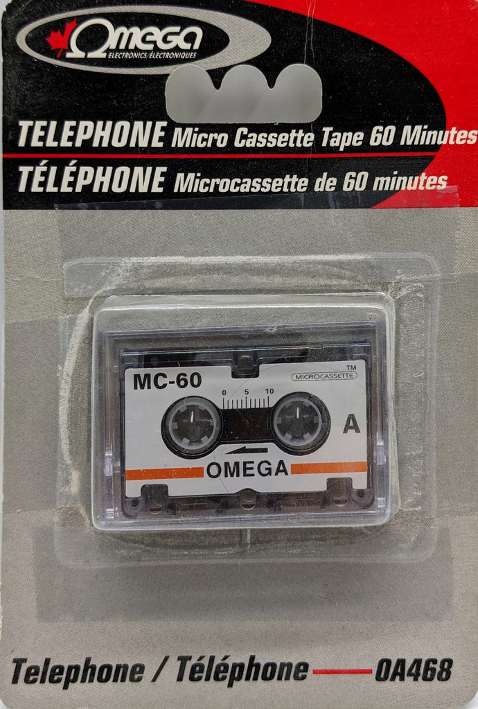 Omega Téléphone Micro Cassette 60 Minutes