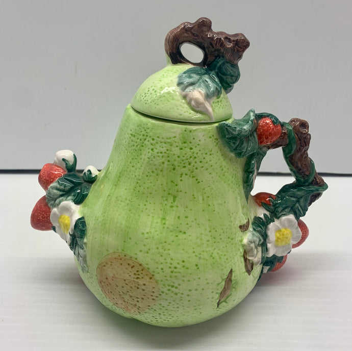 Heritage Mint Pear N’ Berries Ceramic Tea Pot