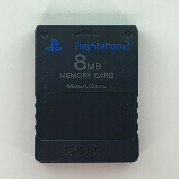 PS2 Pack de deux cartes mémoire 8 Mo noir et bleu
